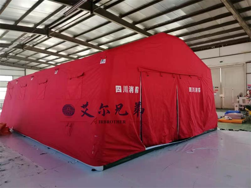 充气帐篷搭建快速在救援中起到大作用
